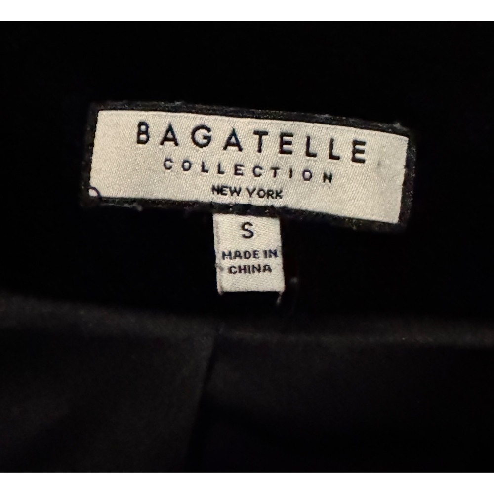 Bagatelle Collection Black Velvet Vest Rhinestone‎ Heart Buttons Women's Size S - Picture 4 of 8